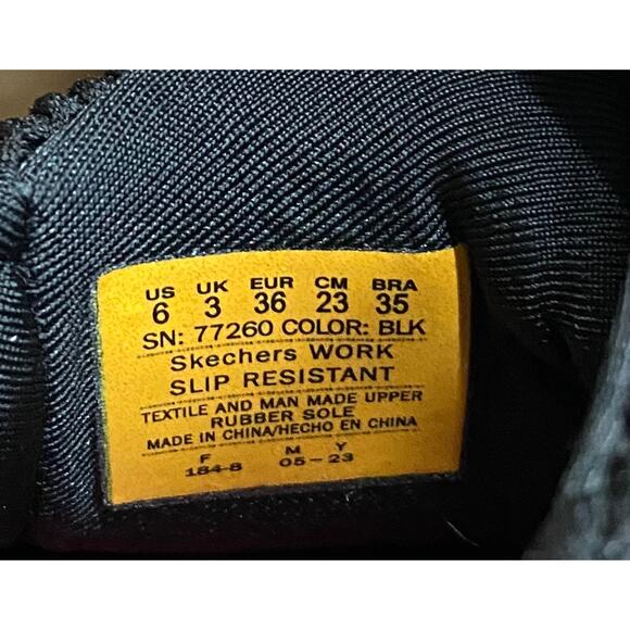 Skechers Work Cessnock Carrboro Womens Shoes US6 Black Slip Resistant EH Safe - Picture 3 of 9